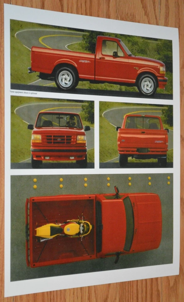 1993 FORD F150 SVT LIGHTNING ORIGINAL DEALER PRESS PHOTO FEATURE PRINT 93 TRUCK - Image 1 of 1