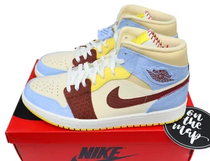 Nike Air Jordan 1 Mid SE Fearless Maison Chateau Rouge UK 10,5 US 11,5 45,5 Neu - Bild 1 von 9