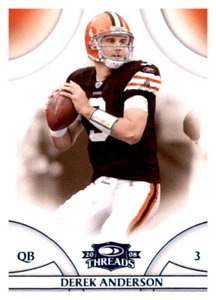 Donruss Threads 2008 azul verde azulado Derek Anderson #d/350 marrones paralelos #129 - Imagen 1 de 2