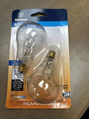 Westinghouse 03941 A15 60W Fan Light Bulb (12 Bulbs) - Image 1 of 4