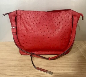 Via Veneta Provoque Genuine Ostrich Leather South African Hand Bag GUC - Picture 1 of 18