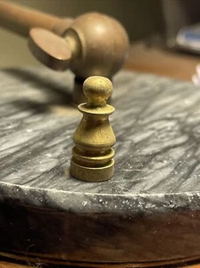 Vintage Colonial 1”inch Tall Solid Brass 8/32 Finial - Picture 1 of 7