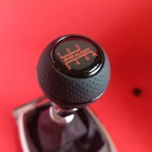 BLACK LEATHER MUGEN 6SP JDM SPORT SHIFT GEAR KNOB for CIVIC MKX MK9 ACCORD COUPE - Bild 1 von 6