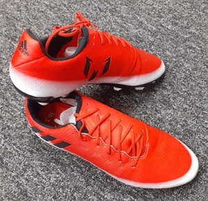 Adidas Football Boots Messi 16.3 FG Firm Ground Red & White BA9148 UK Size 4.5 - Picture 1 of 8