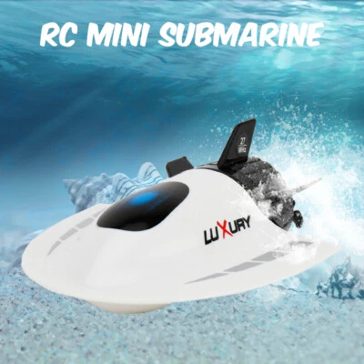Mini RC Submarino Barco RC Juguetes Control Remoto Impermeable Barcos de Buceo para Niños Foto 1 de 4