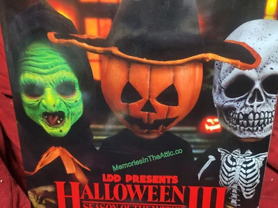 3 Living Dead Dolls Halloween III Movie Trick Treater Skeleton Witch Pumpkin Set Foto 1 de 4
