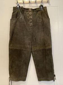 Edle Lederhose Gr.40 Dunkelbraunes Wildleder. Von Almenrausch. Kaum Getragen. - Bild 1 von 7