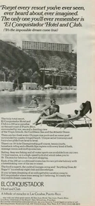 1970 El Conquistador Hotel & Club Puerto Rico Golf Tennis Horse Vintage Print Ad - Picture 1 of 1