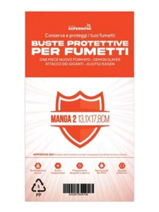 100 Buste Protettive Manga 2 (13,1 X 17,8) - Studio Supernova