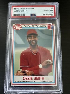 💥1990 Post Cereal Ozzie Smith | #6 | PSA 8 | Low Pop | New Slab!