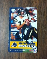 RARE 1994/95 Stan Humphries PRO MAGS NFL Magnet #82 San Diego Chargers Ball Card