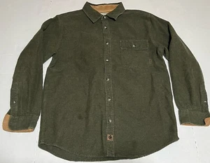 Legendary Whitetails Men's Large LT Green Shirt Long Sleeve Button Up Flannel - Picture 1 of 6