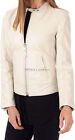 ROXA Women Casual 100% Leather Jacket Authentic Sheepskin Biker Outwear HOT Coat