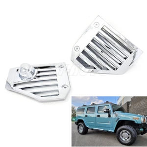 For 2003-2009 HUMMER H2 SUV SUT Antenna Hole Chrome Fender Vent Trim Side Cover - Picture 1 of 8