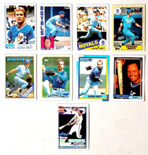 George Brett Baseball Card Lot Of 9 All Topps 1982-1991 HOF Star Player