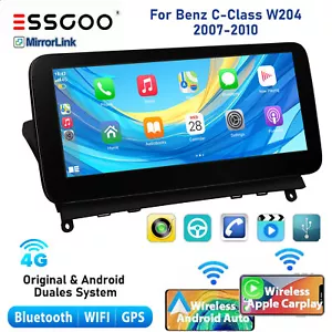 GPS estéreo para coche de 10,25" CarPlay Android 13 6+128G para Benz Clase C W204 2007-2010 - Imagen 1 de 18
