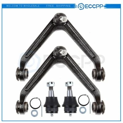 4x Para Dodge Ram 1500 2002-2003 04 05 Rótulas inferiores delanteras Brazos de control superiores Foto 1 de 4