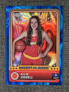 Allie Ziebell 2024 Topps Chrome McDonald's All American Blue Lava /75 #74 - Picture 1 of 2