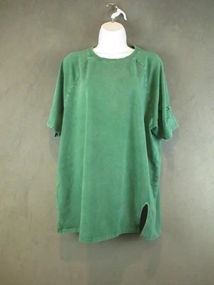 Free People Movement Shirt Womens Small Green Raglan Oversized Tunic - Image 1 of 4