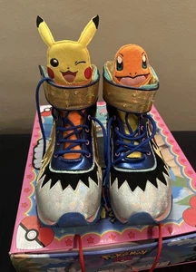 Pokemon Flames and Bolts High Sneakers shoes Irregular Choice boys girls Size 46 - Picture 1 of 16