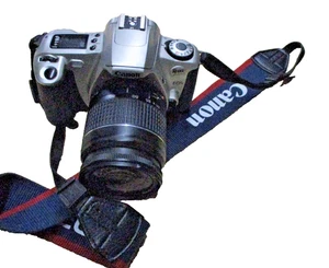 Cámara digital SLR CANON REBAL 2000 EOS de colección negra con lente y correa GAR - Imagen 1 de 12