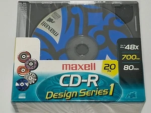 Maxell 20 Stück Blank CD-R Series 1 Design Pack Slim Jewel Cases 80 Min 700mb 48x - Bild 1 von 3