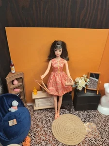 Vintage Barbie / Francie Outfit- Fashionistas Dress & Shoes + Purse & Hanger  - Picture 1 of 23