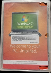Microsoft Windows 7 Home Premium Genuine Upgrade PC DVD 32 64 Bit w/ Product Key - Picture 1 of 3