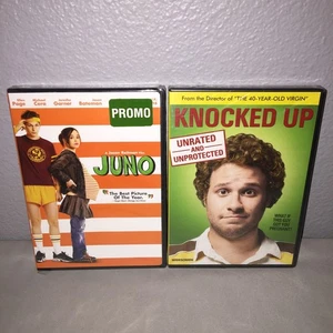 Dvd Sealed New Nwt Juno / Knocked Up Pregnancy Comedy Lot Ellen Page Seth Rogen - Picture 1 of 4