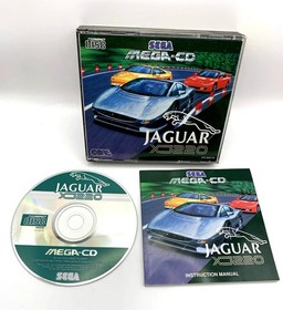 SEGA MEGA CD Jaguar XJ220 ⭐⭐⭐ COMPLETE WITH MANUAL RARE GAME ⭐⭐⭐