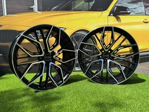 Ruedas pulidas negras Haxer 4xR19 pulgadas 5X112: se adapta a BMW M3 M5 AUDI A5 - Imagen 1 de 12