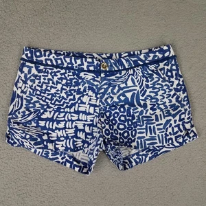 Lilly Pulitzer Shorts Women's 4 Blue 3.5" Beach Casual Summer Resort Travel - Picture 1 of 13