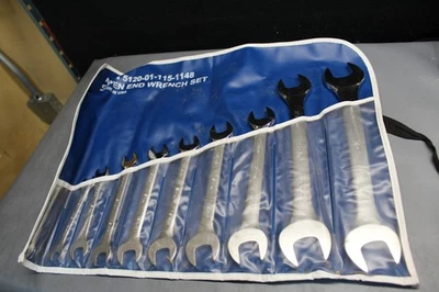 SK Tools EE. UU. 10 piezas métricas 6 mm-32 mm pulido completo juego de llaves de extremo abierto *VER DESCRIPCIÓN* Foto 1 de 4