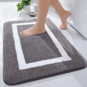 Luxury Bathroom Rug Mat, Ultra Soft Water Absorbent Microfiber Bath Rug, Non ... - Picture 1 of 6