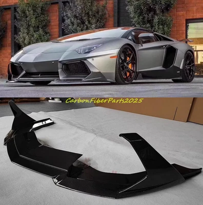 Divisor de parachoques delantero de fibra de carbono real apto para Lamborghini Aventador LP700 Foto 1 de 4