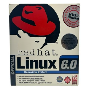 Red Hat Linux 6.0 Big Box Operating System Vintage Computer Software 1999 - Picture 1 of 16