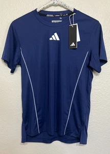 Camiseta Adidas Azul Marino Ajuste Regular JF1534 Talla Pequeña, S, Nueva Con Etiquetas - Imagen 1 de 6