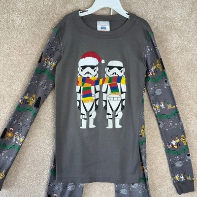Hanna Andersson STAR WARS Christmas Pajama Set pjs Size 12 150cm Long Sleeve - Image 1 of 4