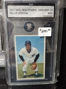 ⭐ 1971 Dell Team Stamps Willie Horton Detroit Tigers GMA SGC 10 - Picture 1 of 1