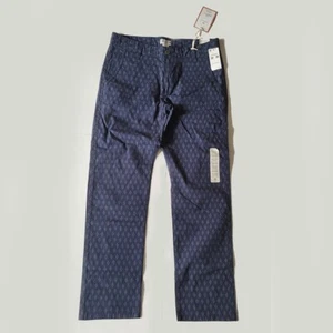 DOCKERS Men Chino Pants Size 32x30 Blue Slim Tapered 3% Elastane 97% Cotton NWT - Picture 1 of 16