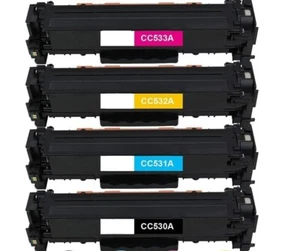 Nicht-OEM 304A CMYK Pack Toner CC530A CC531A CC533A CC532A - Bild 1 von 3