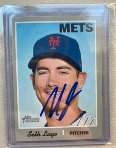 Seth Lugo Signed Auto Autographed 2019 Topps Heritage Card #153 New York Mets - Picture 1 of 1