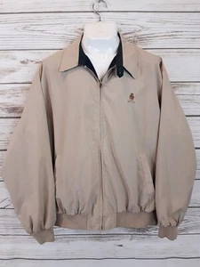 Chaqueta Bombardero Tommy Hilfiger para Hombre Talla XXL Beige Caqui Cremallera Completa Revestimiento de Lana - Imagen 1 de 5