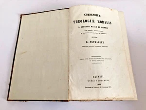 Compendium Theologiae moralis Auctore D. Neyraguet 1848 - Picture 1 of 1