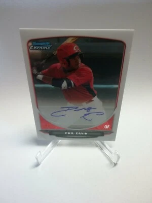Phil Ervin Reds 2013 Bowman Chrome Autographed RC #BCA-PE - Image 1 of 4