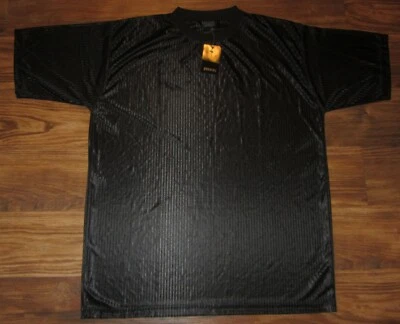 Camisa de manga corta Bar Code para hombre, negra, poliéster, talla M, NUEVA Foto 1 de 4