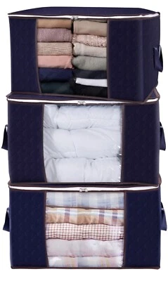 PACK de 3 bolsas organizadoras de almacenamiento de ropa de gran capacidad Foto 1 de 4