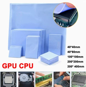 GPU CPU Radiator Chłodzenie Przewodzące ciepło Niebieskie silikonowe podkładki Grubość 0,5-3mm - Zdjęcie 1 z 70