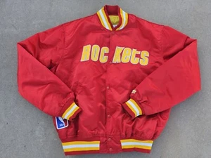 Vintage Mens Starter Houston Rockets Satin Jacket Size XL-Red - Picture 1 of 9