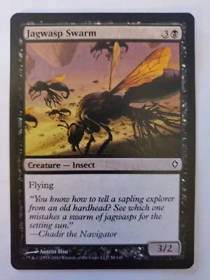 MTG Magic The Gathering Card Jagwasp Swarm Creature Insect Black Worldwake 2010 - Image 1 of 2